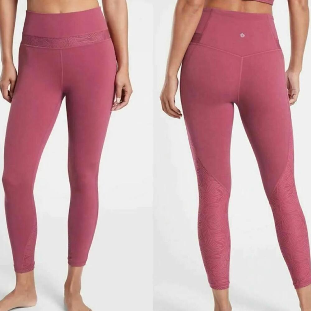 Athleta Luxe Mesh Lace 7/8 Leggings Size XS